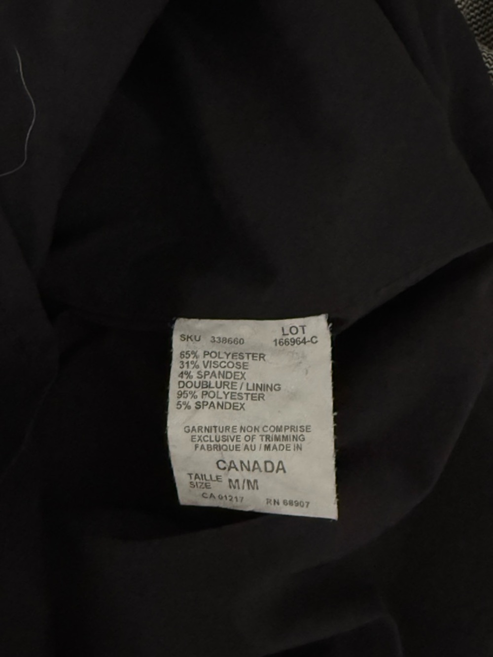 Vintage Le Château Structured Wrap Style Dress Brown Career Minimalist Midi Y2K - Picture 12 of 12